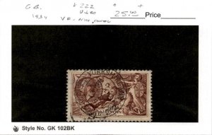 Great Britain, Postage Stamp, #222 VF SON Cancel Used, 1934 King George (AD)