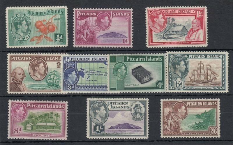 Pitcairn Island KGVI 1940 Set To 2s 6d SG1/8 MH J5304