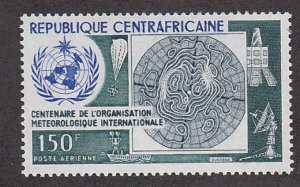 Central Africa # C115, Meteorological Cooperation Centennial, Mint NH, 1/2 Cat.