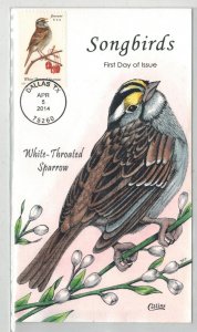 2014 COLLINS HANDPAINTED BIRDS SONGBIRDS WHITE THROATED SPARROW Nice! Texas