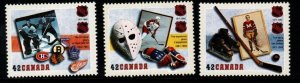 CANADA SG1516/8 1992 75TH ANNIVERSARY OF NATIONAL ICE HOCKEY LEAGUE MNH