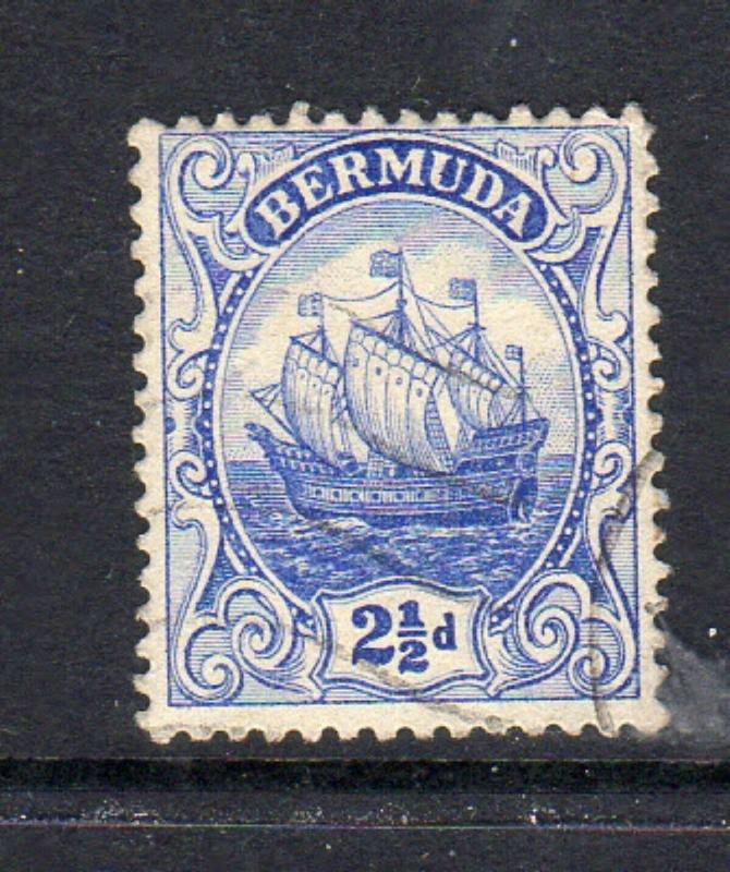 BERMUDA #87a  1926  2 1/2p CARAVEL    F-VF USED