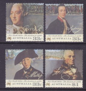 Australia 988-91 MNH 1986 Settling of Botany Bay Penal Colony Full Set of 6