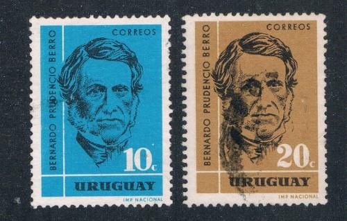 Uruguay 691-92 Set Used Bernardo P Berro  (U0147)