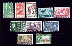 Sarawak 197-206 MLH 1964-65 Partial set