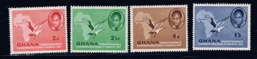 Ghana 1-4 Lightly Hinged 1957 set