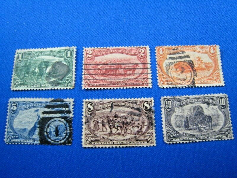 UNITED STATES,  1898   SCOTT #285-290   -  Used