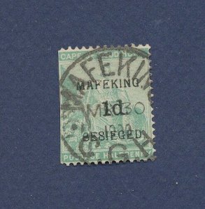 SOUTH AFRICA Mafeking - SG 1 - 1d on 1/2d green - Mafeking Besieged - 1900