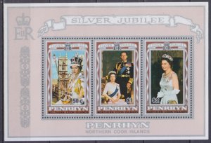 1977 Penrhyn Island 92-94/B4 25 years of the coronation of Elizabeth II 7,50 €