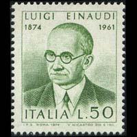 ITALY 1974 - Scott# 1140 Pres.L.Einaudi Set of 1 NH
