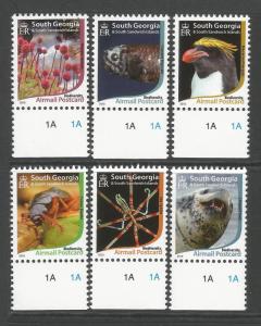 South Georgia & Sandwich Is 2015 MNH Biodiversity 6v Set Penguins Seals Stamps