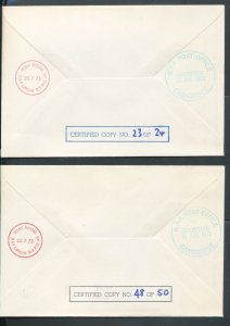 Poland 1973 Royal Air Force Escaping Society STALAG Camp Signed Covers x2 BL1611