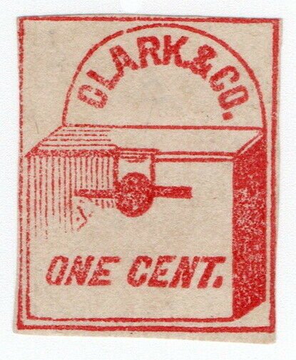 (I.B) US Local Post : Clark & Co 1c