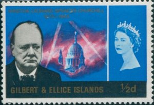 Gilbert & Ellice Islands 1966 SG106 ½d Churchill MLH