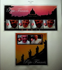 MICRONESIA Sc 1058-61 NH 4 MINISHEETS OF 2014 - POPE FRANCIS - (JO23)