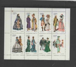 STAFFA 1976 COSTUMES MINT VF NH O.G M/S 8 (23ST)