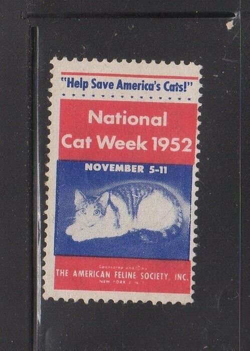 USA Advertising Stamp - 1952 National Cat Week  - MH