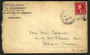 1914 Veracruz Mexico Cover 