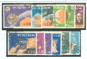 Ecuador #748-748E/749-749E Used Single (Complete Set) (Space)