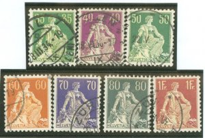 Switzerland #135a-144a Used Single (Complete Set)