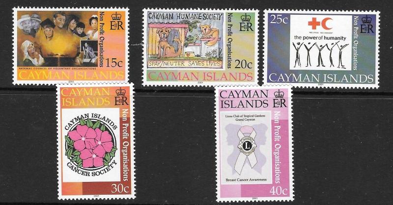 CAYMAN ISLANDS SG952/6 2001 NON-PROFIT ORGANISATIONS   MNH