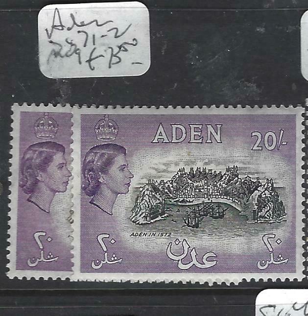 ADEN (P0204B)  QEII  20/-   SG 71-2   MOG