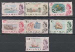 BAHAMAS 1967 QEII PICTORIAL RANGE TO $3 MNH **