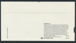 Australia PrePaid Envelope 1986 Stampex Adelaide