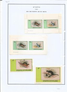 STAFFA - 1982 - Rodents - Sheets - Mint Light Hinged - Private Issue