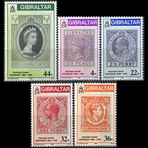 GIBRALTAR 1986 - Scott# 485-9 Stamp Cent. Set of 5 NH