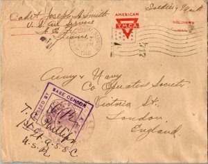 United States A.E.F. World War I Soldier's Free Mail 1918 U.S. Army Postal Se...