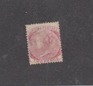 JAMAICA # 2 QUEEN VICTORIA 2p LIGHT USED CAT VALUE $65