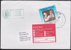 TONGA 2005 cover to UK -  Returned to Sender...............................B1599