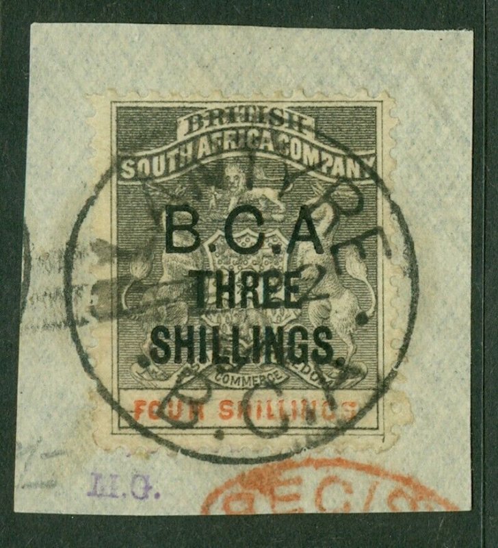 SG 18 Nyasaland, British Central Africa 1892. 3/- on 4/- grey-black &...