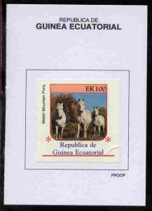 Equatorial Guinea 1976 Horses 1000EK Welsh Mountain Pony ...