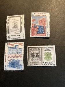 Stamps Spanish Andorra Scott #147-50 never hinged