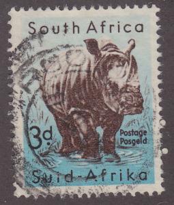 South Africa 204 White Rhinoceros 3p 1954