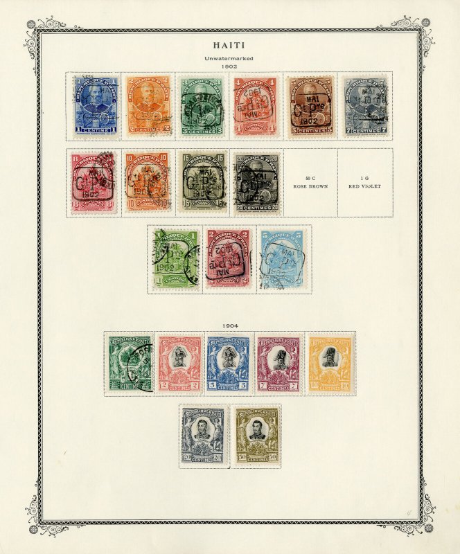 Haiti Old Time Stamp Collection