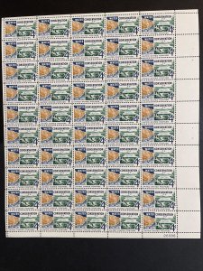 1960 sheet Water Conservation Issue, Sc# 1150