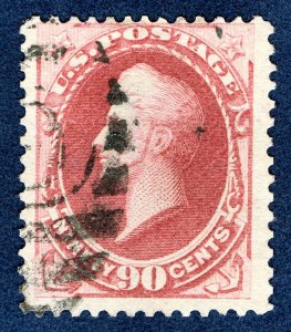 [0326] 1879 Scott#191 used 90c carmine cv :$375 « LARGE SIZE »