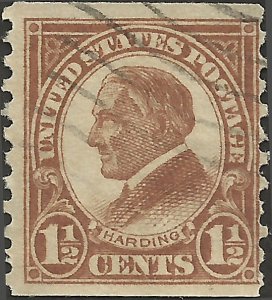 # 598 Used Brown Warren G. Harding