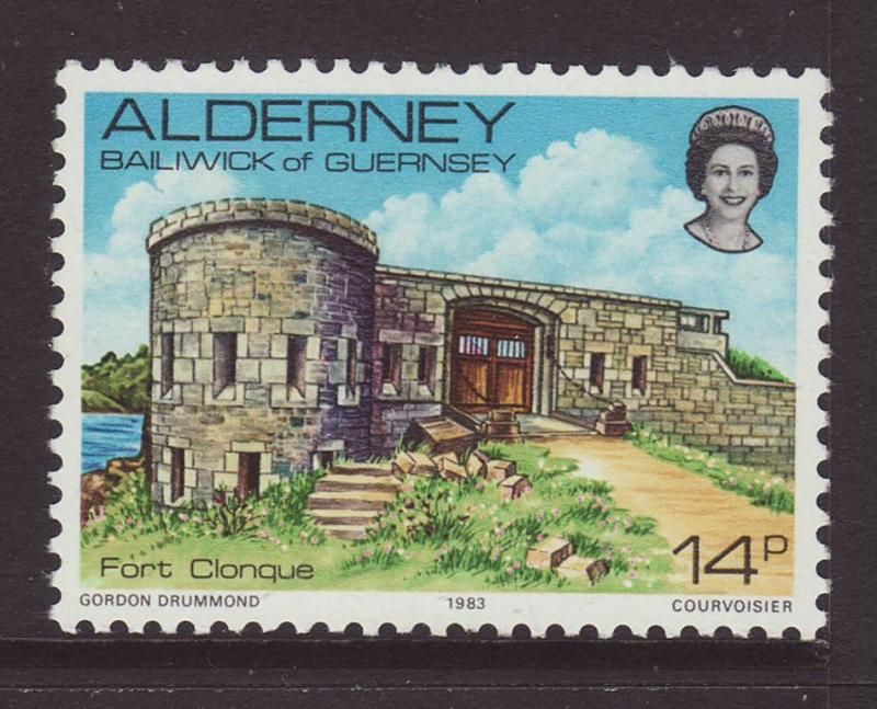 1983 Alderney 14p U/M SGA8