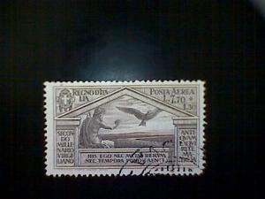 Stamps, Italy, Scott #C25, used(o), 1930 air mail, Virgil Set, Jupiter and Eagle 