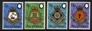 Ascension Island 166-9 MNH Naval Crests