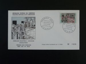 food industry of chocolate FDC Cameroon 1969