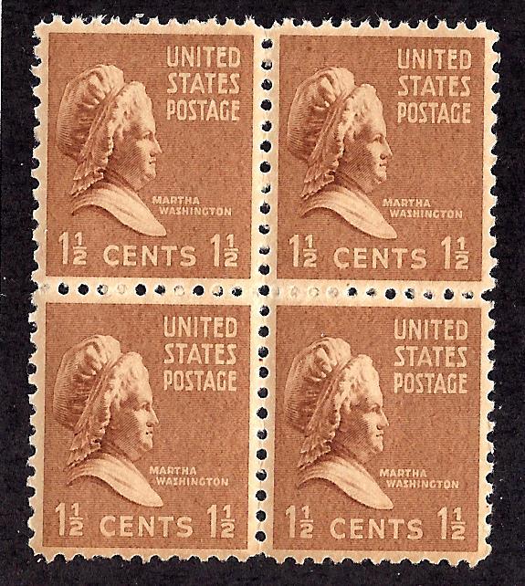 805 Mint,OG,NH... Block of 4... SCV $1.00