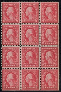 MALACK 505 F/VF OG NH, Double Error Block of 12, w/P..MORE.. gg3749