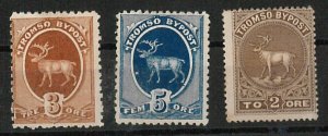 56847 - NORWAY - STAMPS: SMALL LOT of local REVENUE STAMPS: Tromsø-