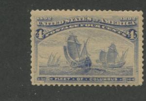 1893 US Stamp #233 4c Mint Never Hinged Fine Catalogue Value $150