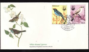 Audubon's Birds of the World #152b-Paraguay-White-throated Sparrow-FDC-highly co